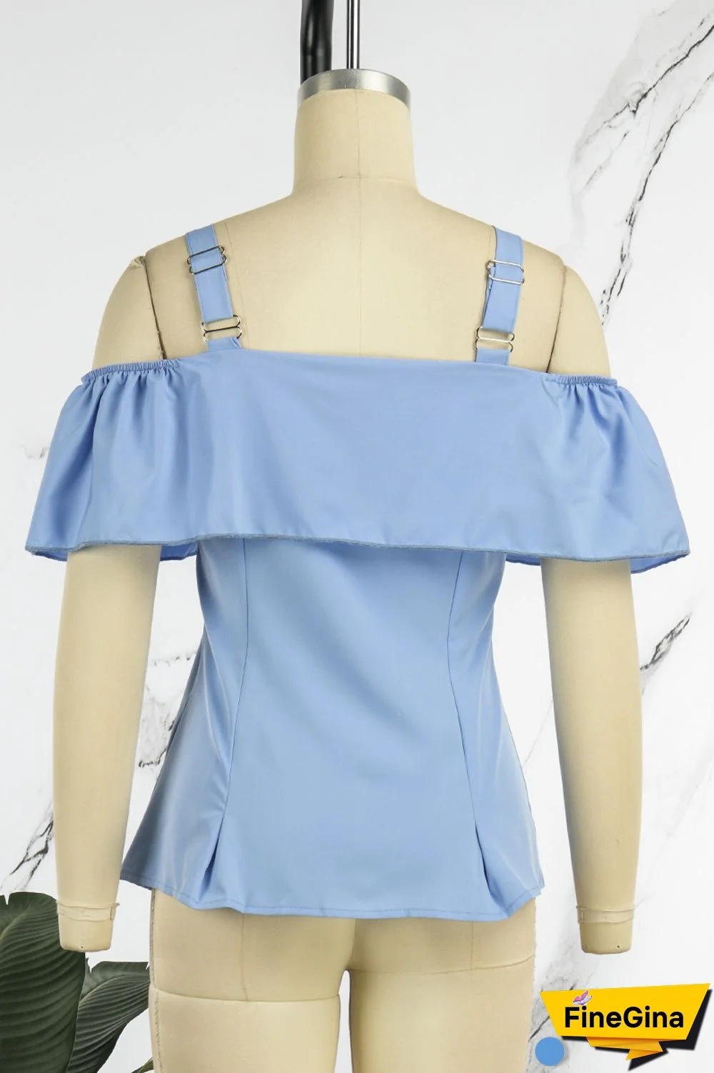 Black Casual Solid Backless Off the Shoulder Tops