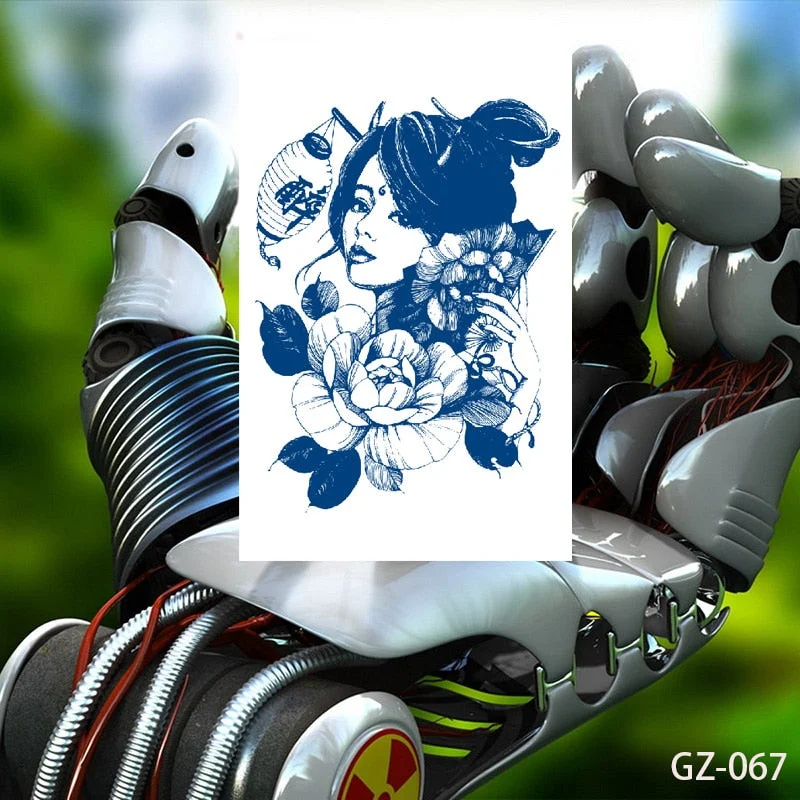 Temporary Waterproof Tattoo Stickers Talisman Get Love Disaster Elimination Juice Ink Men Women Chest Body Arm Fake Tatoo Beauty