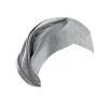 Knot Cap Fashion Solid Color Women Hijab Base Hat