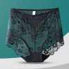 Sexy hollow lace high waist panties