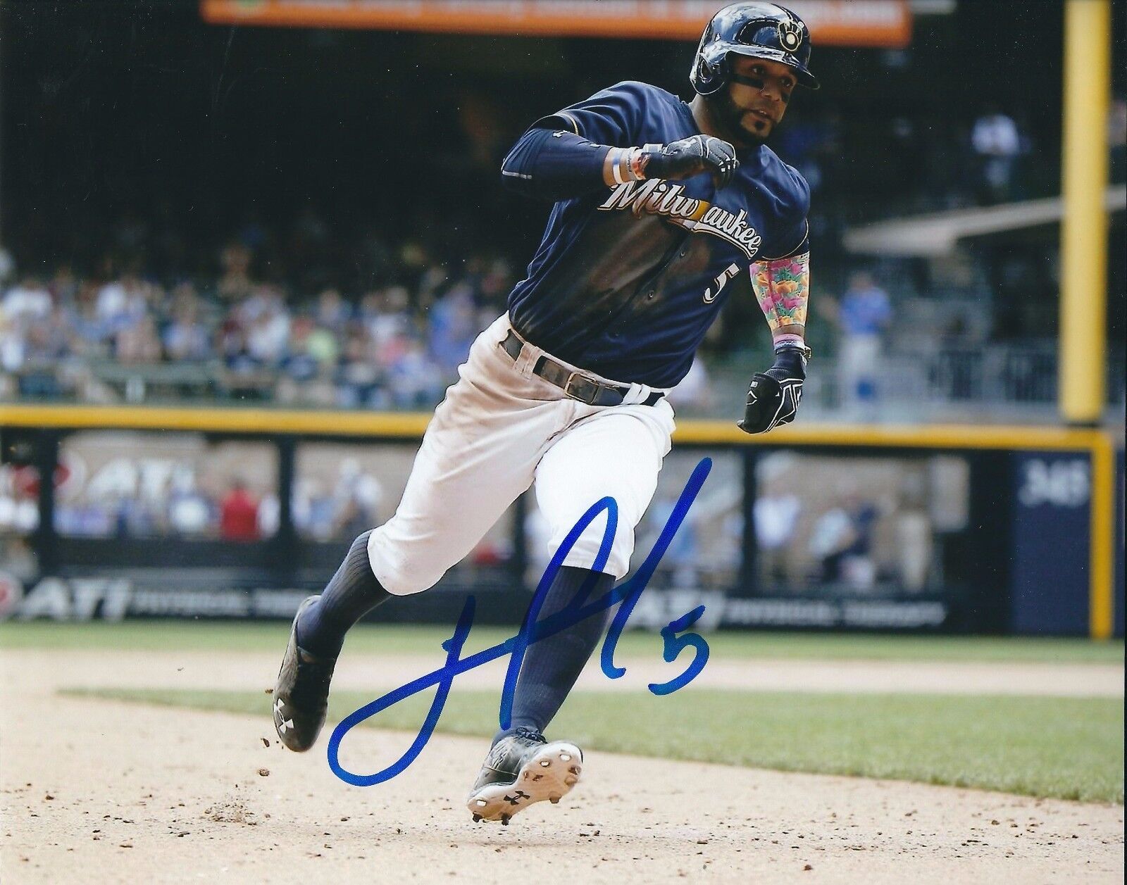 Signed 8x10 JONATHAN VILLAR Milwaukee Brewers Autographed Photo Poster painting - COA