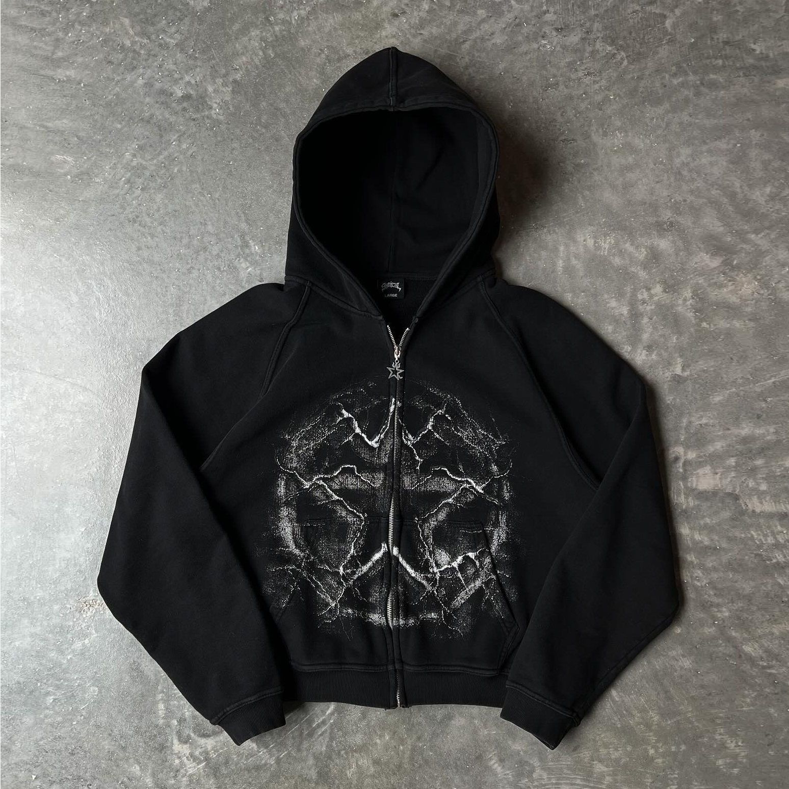 Fashion Vintage Zip-Up Hoodie