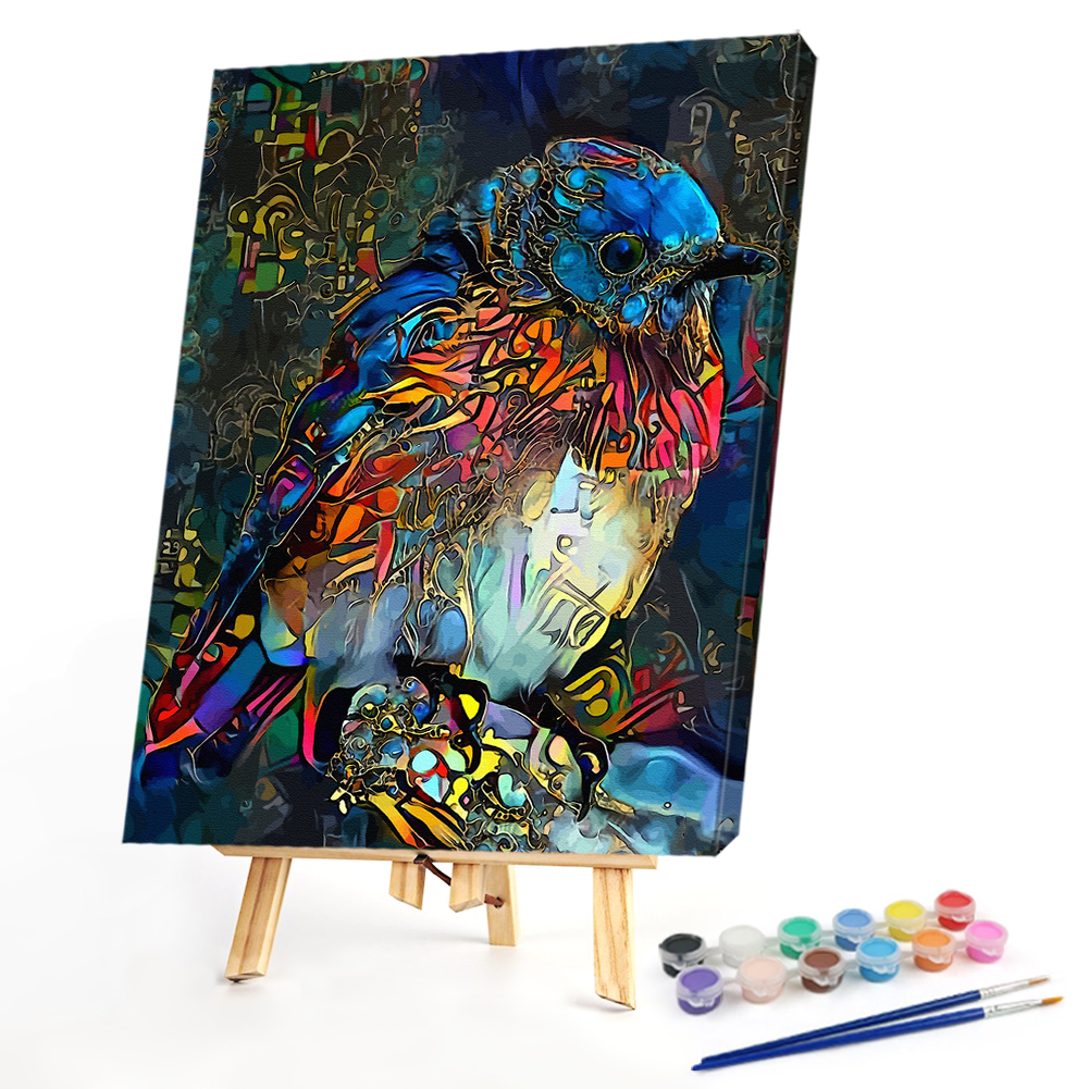 

40*50CM - Paint By Numbers - Psychedelic Bird, 501 Original