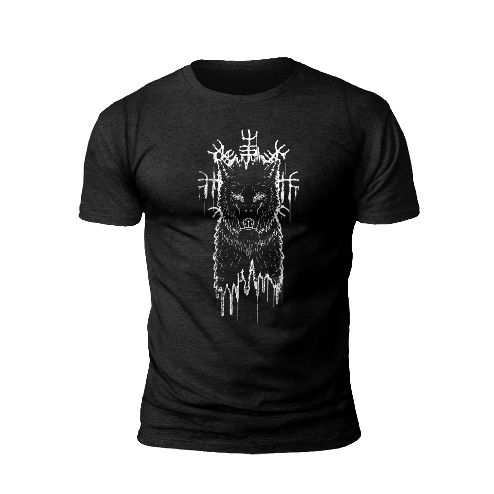 Frostbite Wolf: Nordic Style T-Shirt