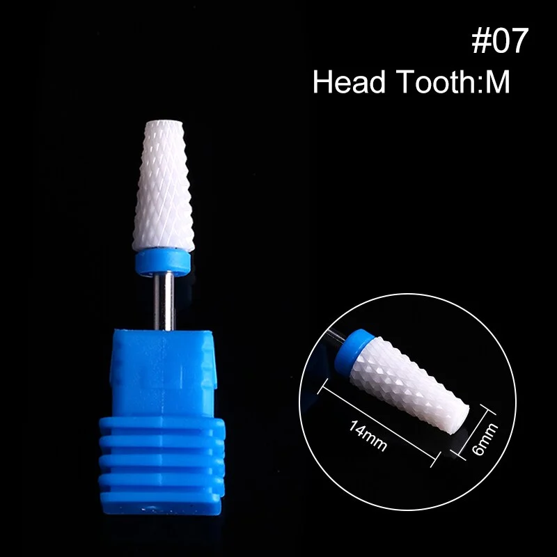 1Pc Ceramic Nail Drill Bits Nail Milling Cutter Bits Electric Drill Machine For Manicure Pedicure Equipment Accessory Tools-Nail Inspo