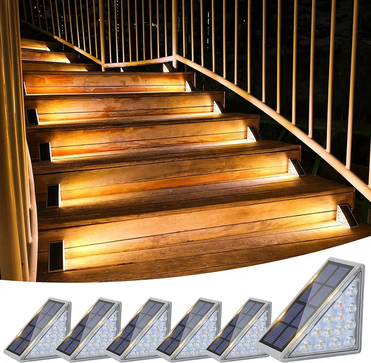 Solar-Powered Outdoor Stair Lights