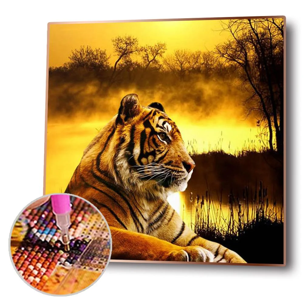 Diamond Painting - Full Round Drill - Tiger(30*30cm)