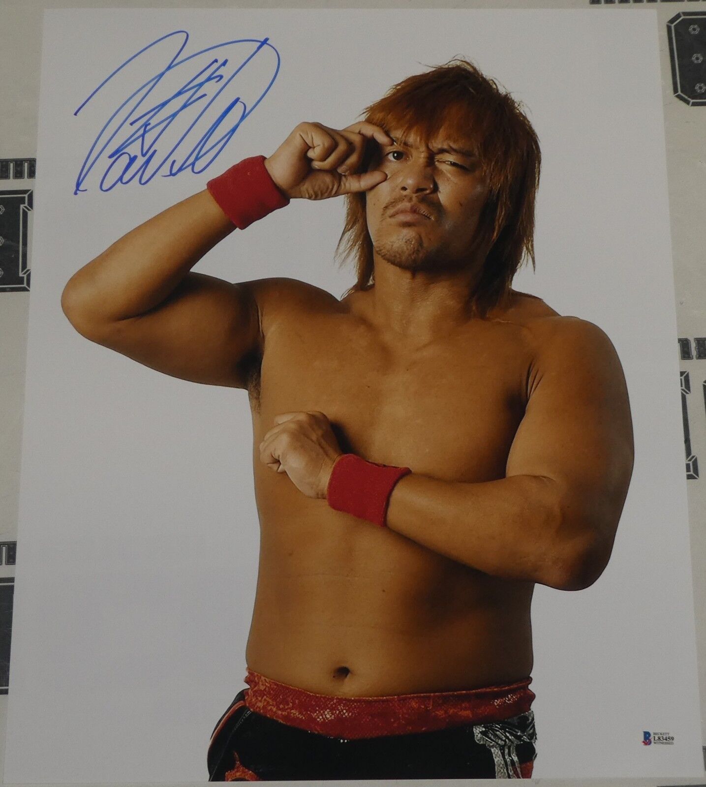 Tetsuya Naito Signed 16x20 Photo Poster painting BAS COA New Japan Pro Wrestling LIJ Autograph 4