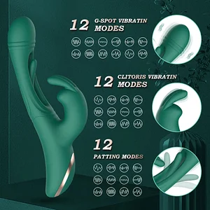 Tiffany Rabbit with Patting Vibrator Multi-Stimulation Clitoral Vibrator