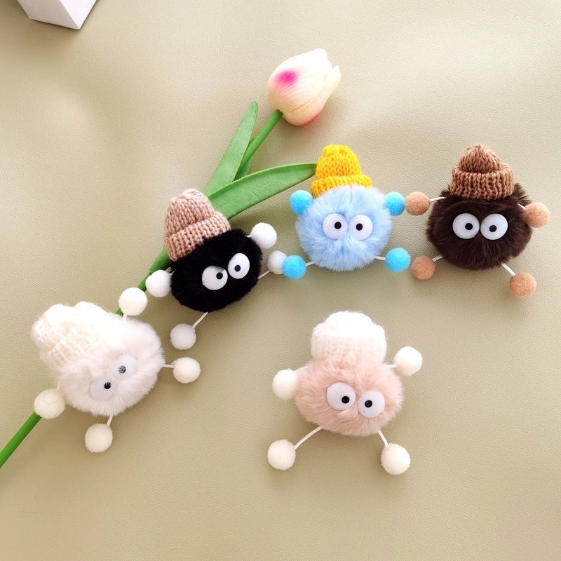 Shoelace Doll Plush DIY Accessories Briquette Shoe Flower Shoe Strap Buckle Decoration Little Doll Black Briquette Elf Shoe Buckle