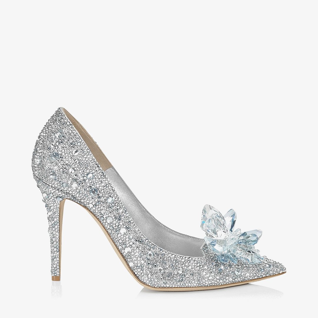 jimmy choo -  Alia cinderella heels Crystal Covered Pointy Toe Pumps