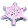 3D Printed Hexagonal Diamond Painting Pen with 5 Replacement Tips Diamond Painting Art Drill Bead Dot Pen Kit for Adults Beginners (Light Purple)
