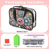 DIY Diamond Art Rhinestone Makeup Bag Crystal Transparent PVC Storage Pack Kit