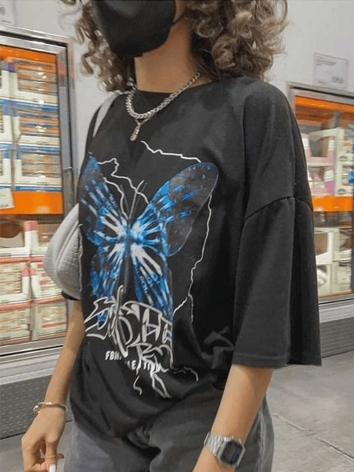 Lightning Butterfly Printed Tee