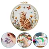 Cat Butterfly-Embroidery Kit