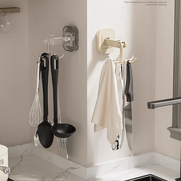 SAKER&reg; Suction Cup Six-Claw Swivel Hook