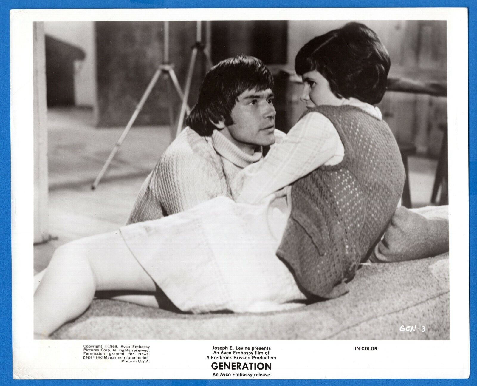 PETE DUEL KIM DARBY Vintage 8x10 Promo Press News Photo Poster painting GENERATION 1969