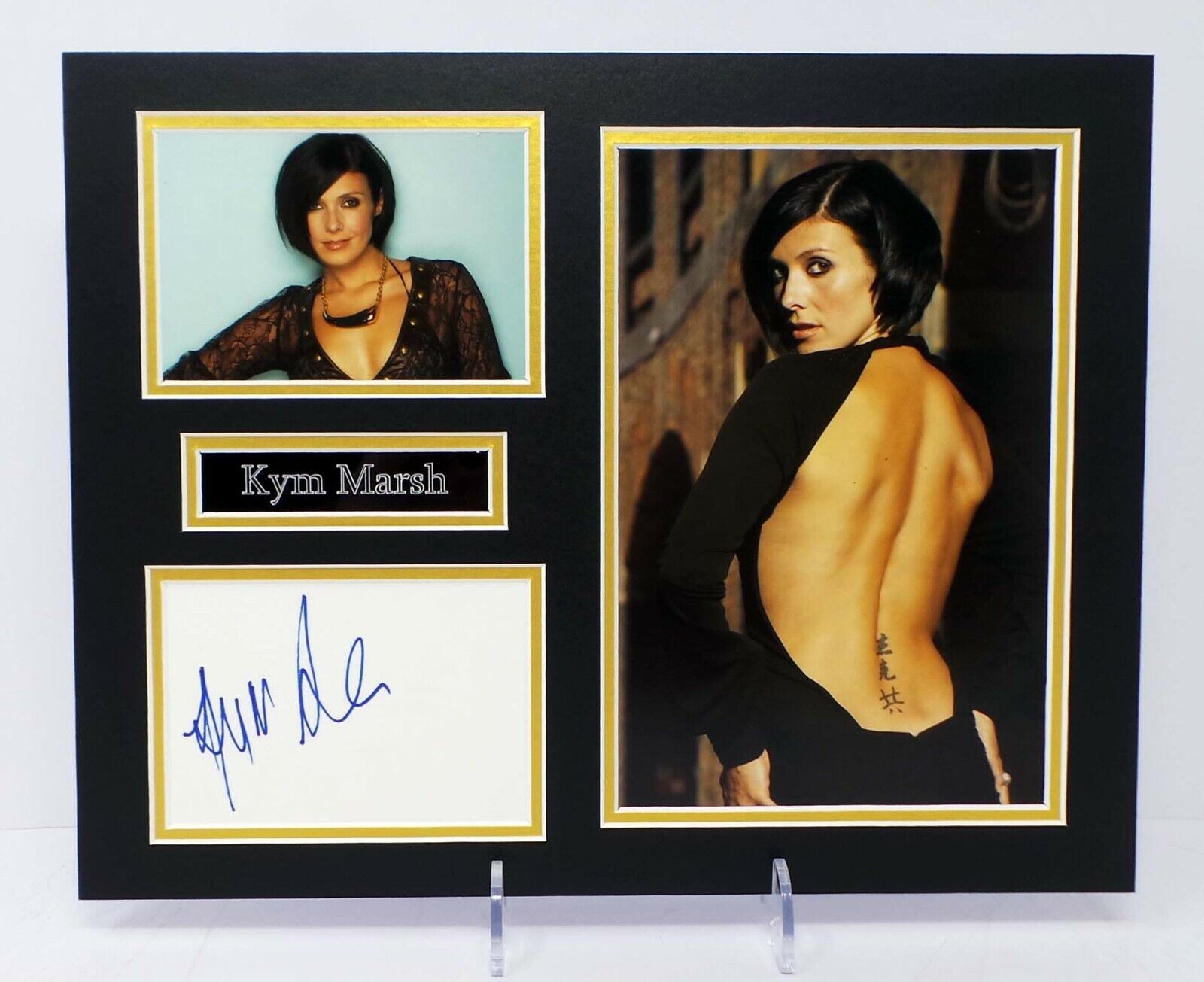 Kym MARSH Signed Mounted Sexy Photo Poster painting Display 1 AFTAL RD COA Hearsay Coronation St