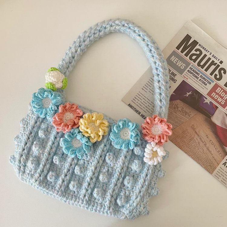 Daisy Handbag Crochet Material Kit