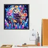 Diamond Painting -DIY Round Drill Dreamcatcher Owl(40x40cm)