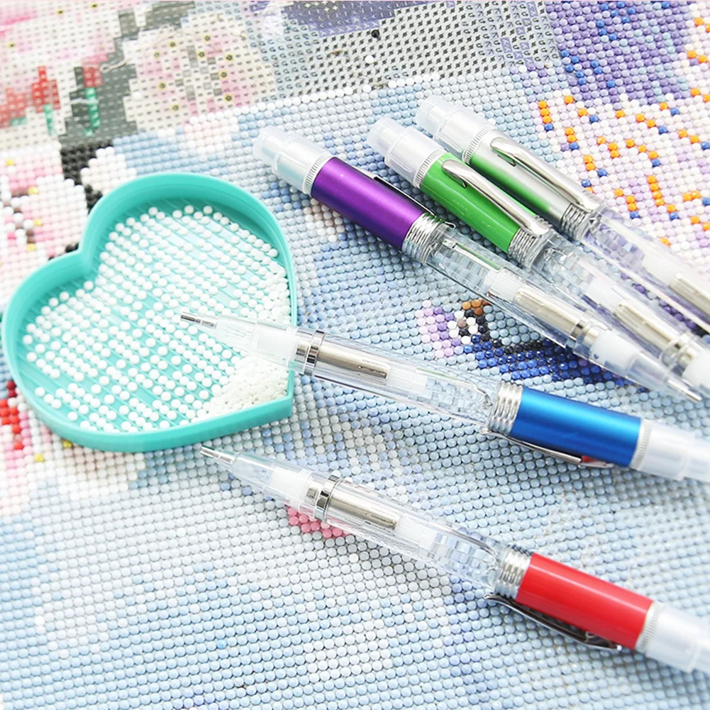 LED Diamond Painting Pen with Light Diamond Art Pen Comfort Grip Faster Drilling