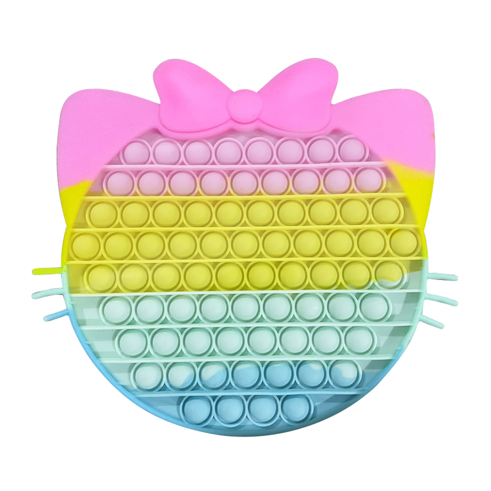 

Rainbow Cartoon Cat Push Bubble Sensory Toy Autism Stress Reliever Toys, 501 Original