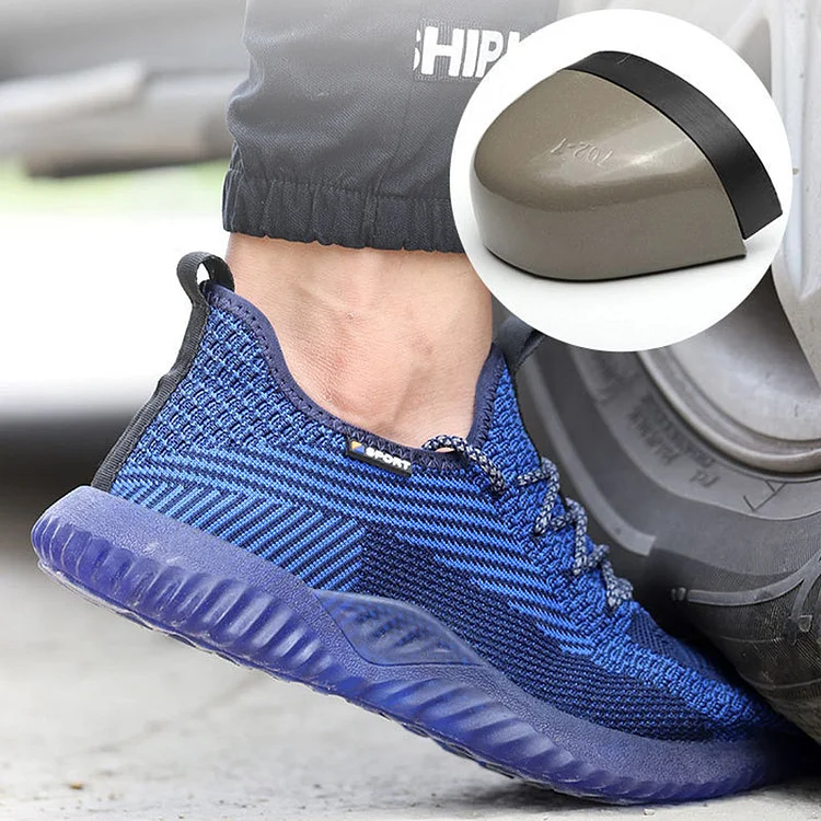 Steel Toe Shoes for Men Women Lightweight Air Cushion Sneakers Slip Resistant Safety Work Indestructible Boots Design Life Bar Radinnoo.com