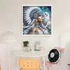 Girl And Owl-11CT Stamped Cross Stitch 45*45cm/17.72*17.72in tapestrymarket