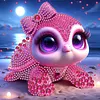 Pink Turtle Special Shaped 5D DIY Partial Drill Diamond Painting Kits for Adults Beginners Home Decor Diamond Dots Paintings Diamond Art Kit 11.81 X11.81inch