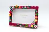 Bloom Flower DIY Building Block Photo Frame Kit,Creative Handmade Assembled Photo Frame Handmade Craft Gift Home Tabletop Display Decor