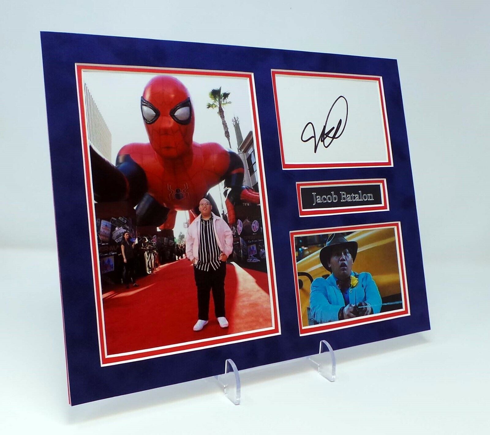 Jacob BATALON Signed Mounted Photo Poster painting Display AFTAL Ned Leeds In Spiderman