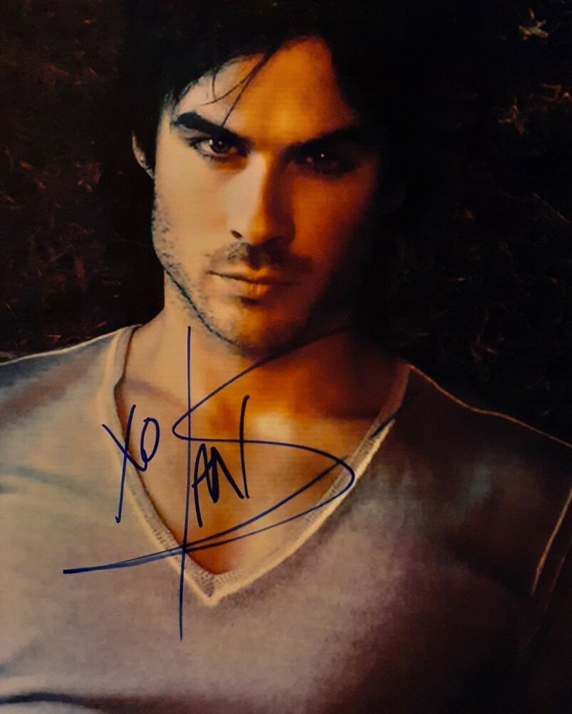 Ian Somerhalder signed 8x10