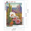 Diamond Painting-DIY Full Round Drill Desert Cactus Flowers