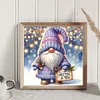(Stamped/Counted) Christmas Gnome - 11CT Cross Stitch 40*40cm/15.75*15.75in