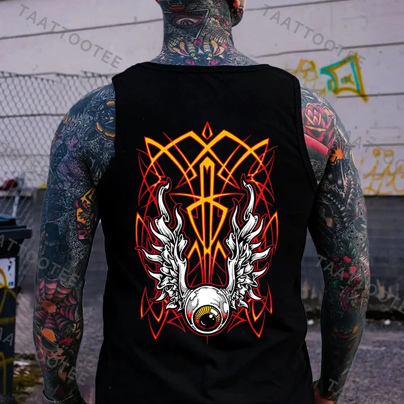 Eye Of Cthulhu Phantom Pinstripe Print Men's Vest