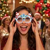 DIY Diamond Painting Christmas Glasses Frame No Lens(Christmas snowman)