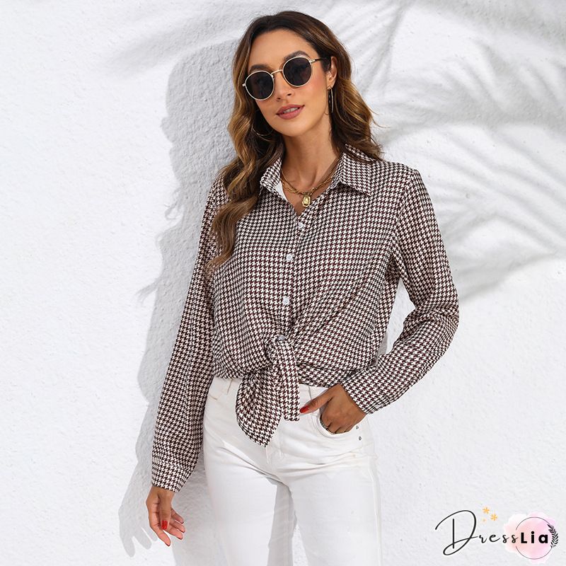 Fashion V Neck Mountains-And-Waters Painting Slim Long Sleeve Shirt