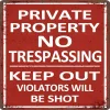 Warning - Vintage Metal Signs(12*16Inch) - Warning