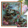 Train-11CT Stamped Cross Stitch 40*55cm/15.75*21.65in