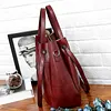 Ladies retro four-piece large-capacity PU picture-mother bag, solid color handbag, one-shoulder diagonal bag