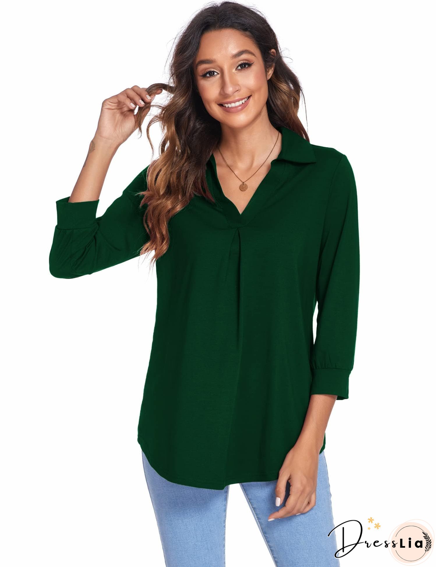 Elegant V Neck Blouse for Women