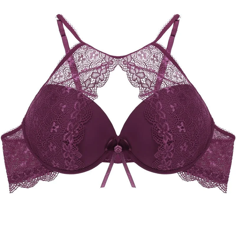 Sexy Push Up Bra Femme Lingerie Seamless Wireless Bra Intimates Lace Floral Bralette Brassiere Crop Top Bras For Women Underwear