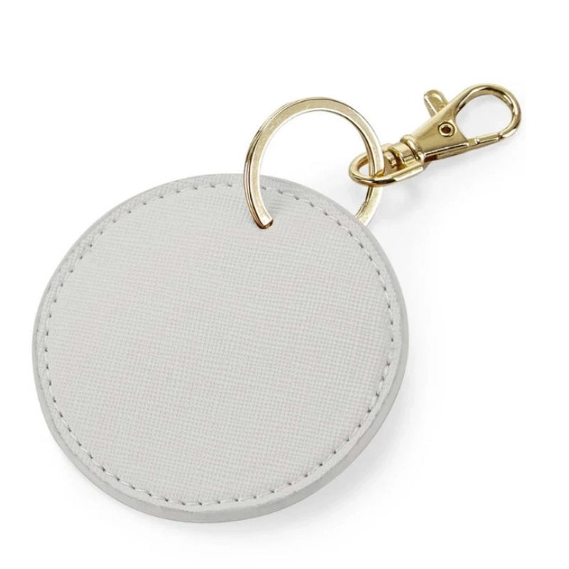 Elegant Minimalist Solid Color Pu Leather Unisex Keychain