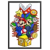 Super Mario-11CT Stamped Cross Stitch 40*60cm(Big Size)