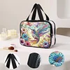 DIY Hummingbird Diamond Art Rhinestone Makeup Bag Transparent PVC Storage Pack