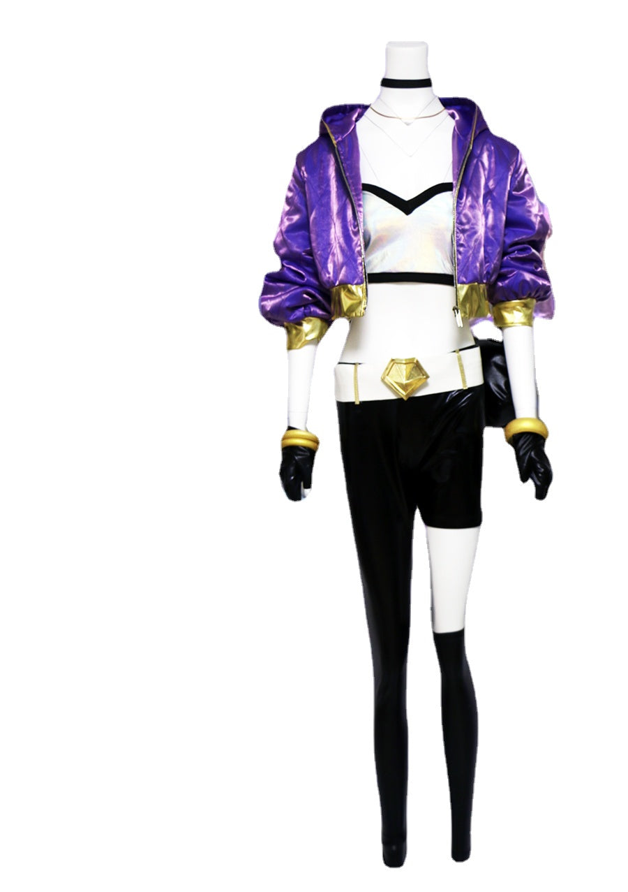The Rogue Assassin Akali K Da Skin Cosplay Costume