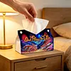Diamond Painting PU  God Bless America Tissue Box Tissue Holder
