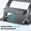 tounee Laptop Stand & Dock 2-in-1, 7-in-1 Multifunctional Expansion Base