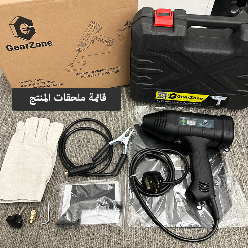 220V-60Hz-3000W ماكينة لحام كهربائية محمولة محمولة باليد آلة لحام ذكية رقمية أوتوماتيكية  ، مع مقبض التعديل الحالي ، وخفيفة الوزن ويسهل حملها