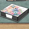 Cat Leather Diamond Art Note Box with 160 Sheets of Paper for Adults Beginners